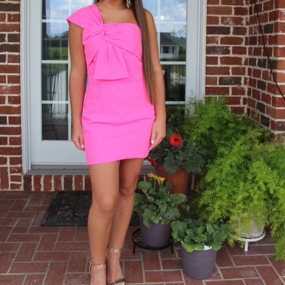 pink hoco/formal mini dress!